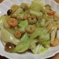 55才のおじさん's cooksnap of when they made 時短！シーフードとキャベツの蒸し焼き.