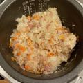 105♡'s cooksnap of when they made ほくほく蓮根の炊き込みピラフ.