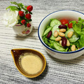 Laufen's cooksnap of when they made マヨネーズで簡単ごまドレ☆.