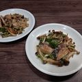 watership's cooksnap of when they made 子供喜ぶ♪ぶりときのこのオイマヨ炒め.