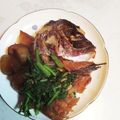 お山のエイ's cooksnap of when they made 鯛のあらと大根の煮付け.