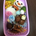 24haru's cooksnap of when they made クリスマスの雪だるま弁当.