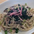 kariyuyu's cooksnap of when they made ランチにも★サバ缶の焼きうどん.