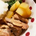 あたむ❤189's cooksnap of when they made 子供も大好き☆大根と豚肉と春菊の絶品煮物.