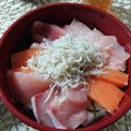 ぺしゃ's cooksnap of when they made 混ぜるだけ☆海鮮丼・漬けのタレ.