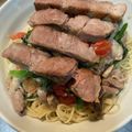 ydk1103's cooksnap of when they made 豚肉とほうれん草のクリームパスタ.