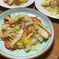 そろそろねんね's cooksnap of when they made 時短◎ソーセージでペペロンチーノ風焼そば.