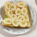 みぽぽ37's cooksnap of when they made 苺ジャムとバナナのトースト.