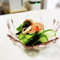 ☆mimicco☆'s cooksnap of when they made きゅうりとカニカマの酢の物.