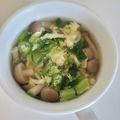 tamago大好き's cooksnap of when they made ☆小松菜&卵&しめじ&春雨中華スープ☆.