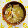 チェックのミニくま's cooksnap of when they made 冷蔵庫の整理！残り野菜で豚汁(^^♪.