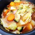 金たろー's cooksnap of when they made ☆★白菜たっぷり！トマト味噌チーズ鍋☆★.