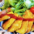 AKI∵'s cooksnap of when they made お弁当にも★ささみのチーズピカタ.