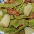 クック6DDPP8☆'s cooksnap of when they made モロッコいんげんとジャガ芋と平天の煮物.