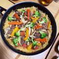 つむぎんまん's cooksnap of when they made 簡単■牛肉とトマトのパスタパエリア■.
