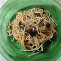 セカイノハジマリ's cooksnap of when they made ちりめんじゃこ・大葉の和風パスタ♪簡単.