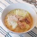 4児男子母さんの台所's cooksnap of when they made キャベツと豚肉でお一人様煮麺♪.