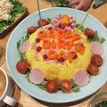 ニヤニヤンちゅう's cooksnap of when they made 話題入り★誕生日おかず♡オムライスケーキ.