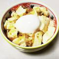三つ葉つくし's cooksnap of when they made 温泉玉子のせ麻婆豆腐丼.