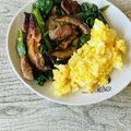 さくらん餅's cooksnap of when they made ほうれん草しめじ☆牛肉のわさび醤油炒め♪.