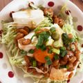 あたむ❤189's cooksnap of when they made NTKG 崩し納豆豆腐丼！卵かけご飯！.