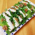 かわゆう1211's cooksnap of when they made 火いらず簡単♪ 絹ごし豆腐と奈良漬大葉巻.