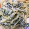 エッティンガーン's cooksnap of when they made フライパンひとつ♪♪クリームスパゲティ.