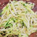 Mari＊Mari's cooksnap of when they made 常備菜②もやしときゅうりの胡麻酢和え.
