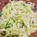 Mari＊Mari's cooksnap of when they made 常備菜②もやしときゅうりの胡麻酢和え.