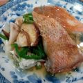 はぁぴょん's cooksnap of when they made 赤魚レンジ蒸しのジュｯと楽しいゴマ油かけ.