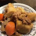 よょぅこ's cooksnap of when they made 豚ミンチと里芋れんこんのホカホカ煮.