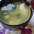 花時計咲いた's cooksnap of when they made ほうれん草と豆腐の味噌汁.