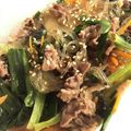 カナダちびママ's cooksnap of when they made レンチンで簡単！チャプチェ.