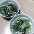 anzujyamu's cooksnap of when they made 小松菜と油あげを炊いてみた.