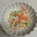 acquastone's cooksnap of when they made れんこんと枝豆のサラダ.
