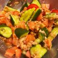 主婦1年目なつき's cooksnap of when they made きゅうりとトマトの和風ツナあえ.