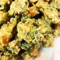 ぽぽりん's cooksnap of when they made さくさくやみつき♪大根の葉っぱのかき揚げ.