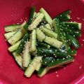 ★ゴンぎつね★'s cooksnap of when they made 簡単！即席！おつまみきゅうり！.