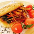 タシー's cooksnap of when they made モス風☆きんぴらライスバーガー.