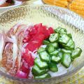 miyons's cooksnap of when they made 七夕★トマト＆おくらの天の川そうめん★.