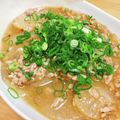 Emihann's cooksnap of when they made 大根の豚そぼろあんかけ.