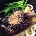 ベティ３'s cooksnap of when they made 焼き茄子のおうどん.