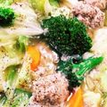 おくちピーナッツ's cooksnap of when they made 巻かないロールキャベツ！肉団子スープ鍋.