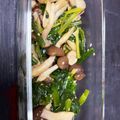 クック3NU9VM☆'s cooksnap of when they made ほうれん草としめじのナムル.