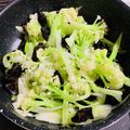 しらたまニャンコ's cooksnap of when they made カリフローレと海老の炒め物.