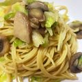 クックDC4NE4☆'s cooksnap of when they made 子供笑顔！キャベツきのこの和風スパゲティ.