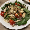 明日の風☆'s cooksnap of when they made ＊ジューシー蒸し鶏と焼ききのこのサラダ＊.