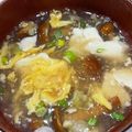 Akayapon's cooksnap of when they made なめこと崩し豆腐のかき玉あんかけスープ.