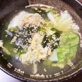 rukafleur's cooksnap of when they made 包丁不要～ずぼらーのレタススープ.