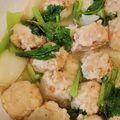 みえち。's cooksnap of when they made ☆ふわふわ鶏団子とカブの煮物☆.